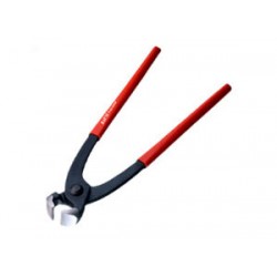 Клещи монтажные торцевые 9"=225мм, Черные с красной рукояткой.