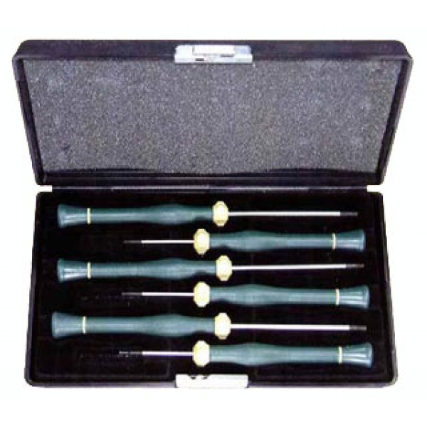 Набор 6-ти гранных HEX мини отвёрток для точной механики(ювелирные) 6пр. 2065