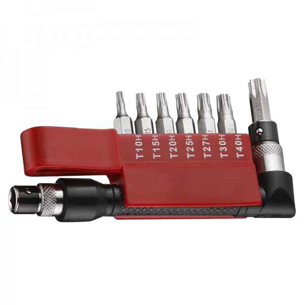 Набор бит Torx 1/4" с отв. с Г-образным воротком 8 предметов 2081