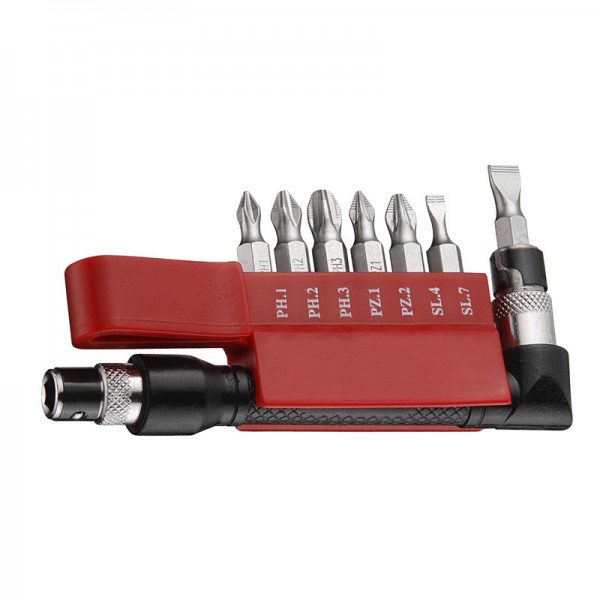 Набор бит крест и плоская с Г-образным воротком 8 предметов 2081A