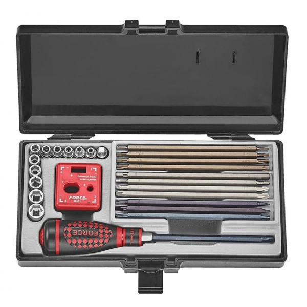 Набор отвёртка-трещотка со сменными насадками 26пр. 2263