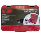 237S2 DR.1/4" Набор 6-ти гр. головок (4-14мм) и головок-бит с сопутствующим инструментом 46пр.