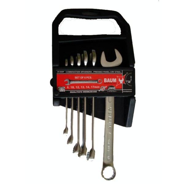 Набор ключей комбинированных в пласт.держ. 6 пр. 30-06MP