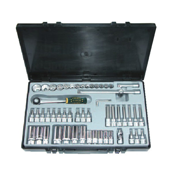 Набор головок DR.3/8" и инструмента с мелкозубчатой трещоткой 56 пр. 3571-72