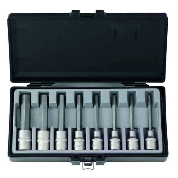 Набор головок  с 6-ти гранными битами-вставками (5-17мм) 8 пр. DR.1/2" 4092