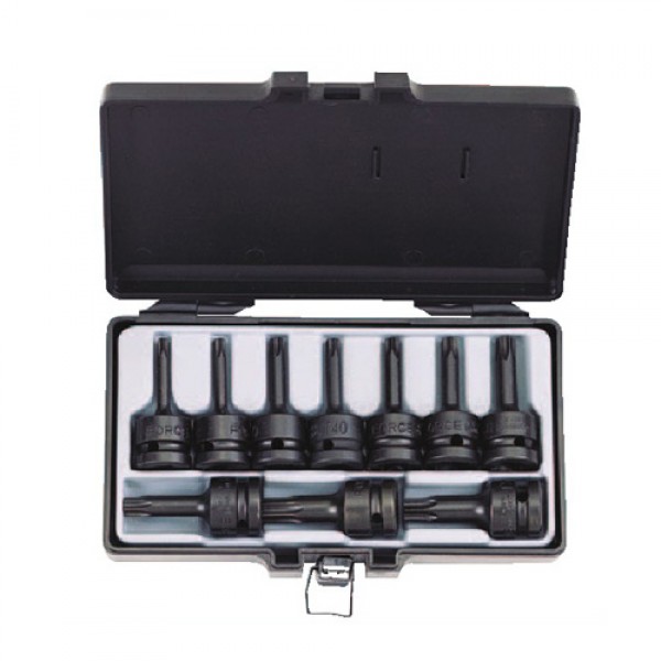 Набор ударных головок с внешней 6-ти лучевой звездой TORX, 10 пр. DR.1/2" 41013