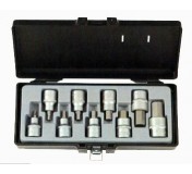 4101 Набор головок с 6-ти гранными битами-вставками  (5-17мм) 9 пр. DR. 1/2"1/2"