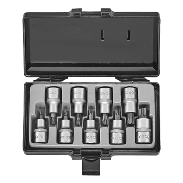 Набор с 6-ти лучевыми битами звездами TORX (T20...T60) 9 пр. DR.1/2" 4102