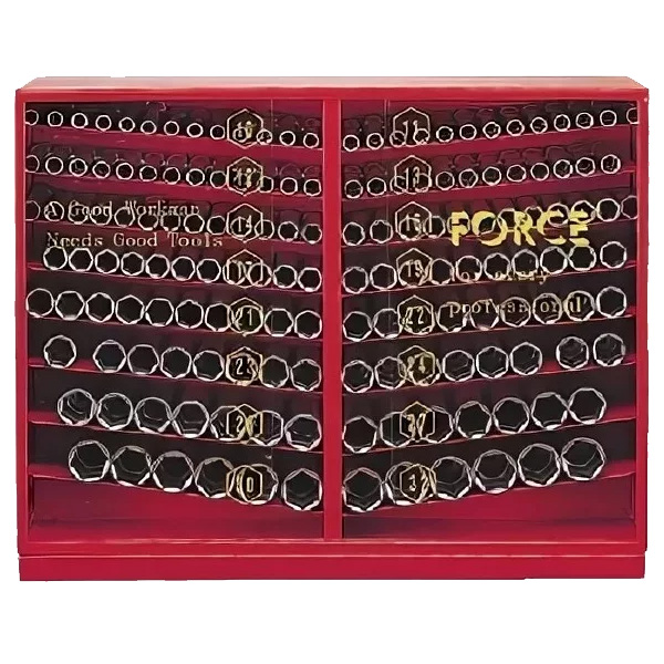 Набор головок 163 предмета с посадочным размером 1/2" 41631S