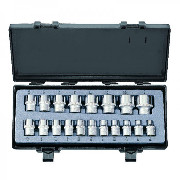 4194 Набор 6-ти гранных головок (5/16"-1,1/4") 19пр. DR.1/2" 4194     4194-7