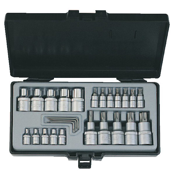 Набор инструмента 25 предмета посад. размер 1/4"+3/8" 4252