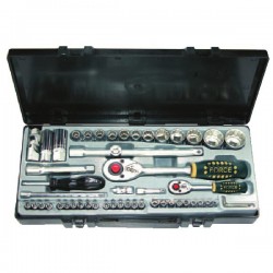 Набор инструмента 53 предмет посад. размер 1/4"+1/2"
