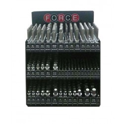 50121B-460 Торговый стенд настольный, 3х этажный, с набором 1/4" и 1/2" головок-бит, 460пр.