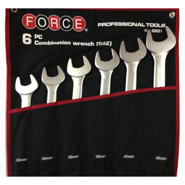 Набор комбинированных ключей 32,34,36,38,41,46мм. в скрутке. 6пр. 50651