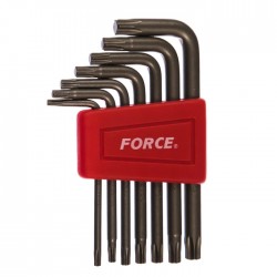 Набор Г-образных шлицевых 6-ти лучевых ключей TORX (T10-T40)7 пр