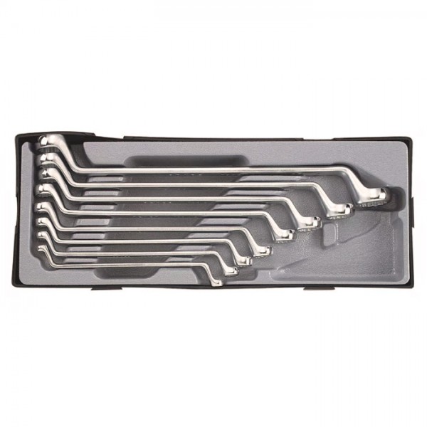 Набор 8 накидных 75-градусных ключа 6х7мм - 21х23мм 5081