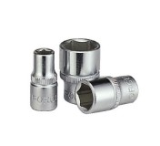 525... Головка торцевая короткая 6-гранная DR.1/4"