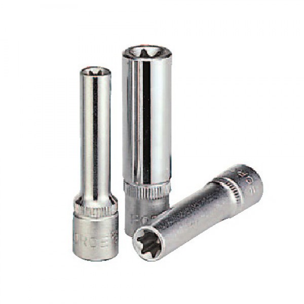 52650... Головка торцевая длинная с внутренней 6-ти лучевой звездой DR.1/4" 52650 04...16