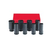 6081D Набор длинных ударных 6 гранных головок 8 пр. DR. 3/4"