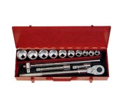 6141-5 Набор 6-ти гранных головок с трещоткой 14 пр. DR. 3/4''