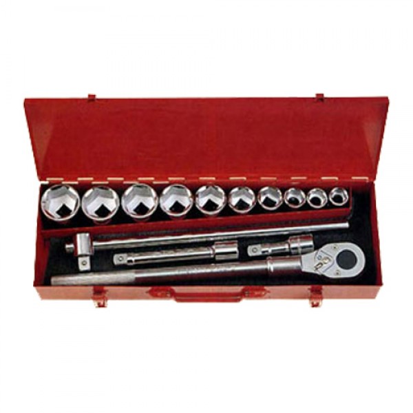 Набор 6-ти гранных головок с трещоткой 14 пр. DR. 3/4'' 6141-5