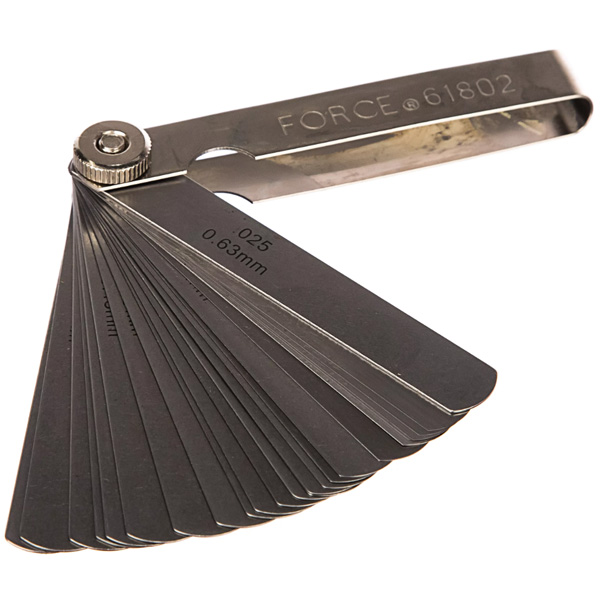 Набор щупов 26пр.  0.04-0.63мм (шт.) 61802