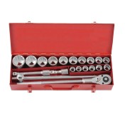 6201 Набор 12-ти гранных метрических головок с трещоткой 20 пр. DR. 3/4"