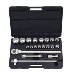 6201B Набор 12-ти гранных головок с трещоткой 20пр. DR.3/4" .