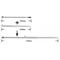 1" Динамометрический ключ 300-1500H/м, L=1035-1720мм (шт.)