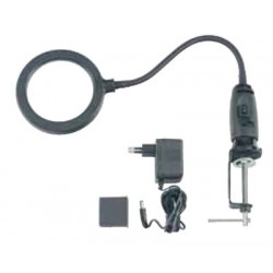 Настольная лупа с 14 диодной подсветкой с электро адаптором