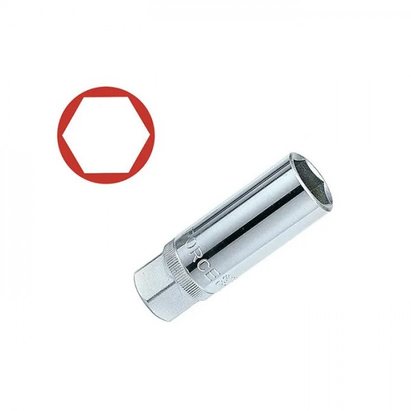 Свечная головка DR. 3/8", 6-ти гранная  20.6 мм, с резинкой фиксатором 807320.6