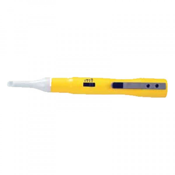 Пробник напряжения 100-600В (~), на батарейках, жёлтый корпус (шт.) 88406