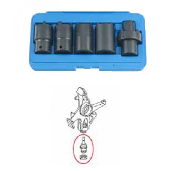 1/2" Набор зубчатых головок для привода КПП мотоциклов Mercedes 5пр. 905T7