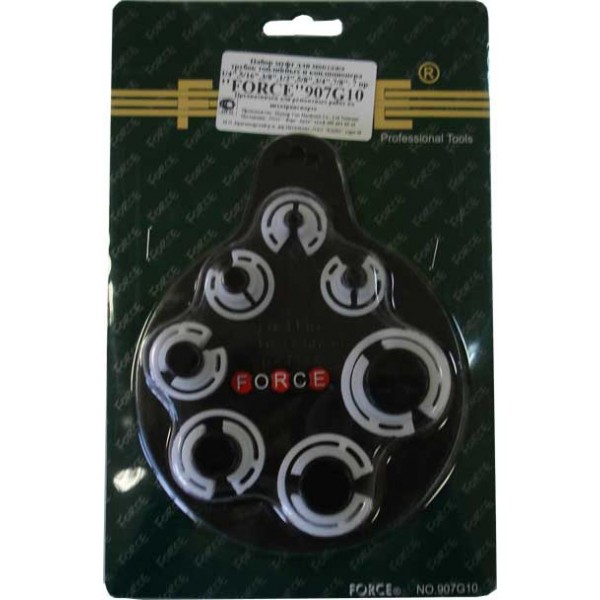 Набор муфт, для монтажа трубок топливных и кондиционера 1/4",5/16",3/8",1/2",5/8",3/4",7/8".7пр. 907G10