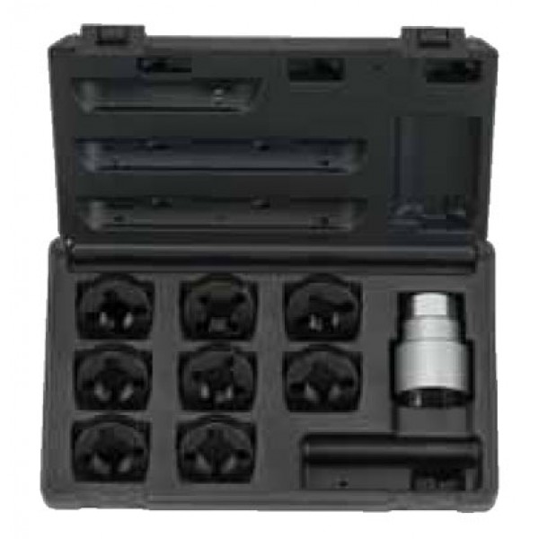 Набор для восстановления резбы на колёсных шпильках М24,М22,М20,13/16,3/4. 10 пр 909T5