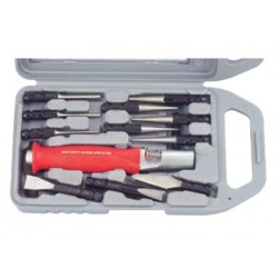 Скарпель со сменными насадками (зубило керн пробойник) 12 пр.