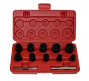 3/8"&1/2" Набор ударных головок-экстракторов для повреждённых или закисших гаек 12пр..