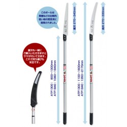 ATP1840+GC331 Телескопическая ручка L=1080-1840мм с изгнутой пилой GC331 L=330мм 2пр.