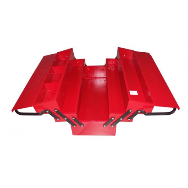 Ящик для инструмента, металлический, раскладной, 3х-уровневый, 535х210х260мм. B17