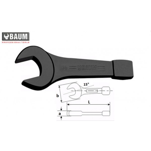 66...В Ключи ударные, фосфатированные, рожковые, односторонние с наковальней.. 6624B по 6685В