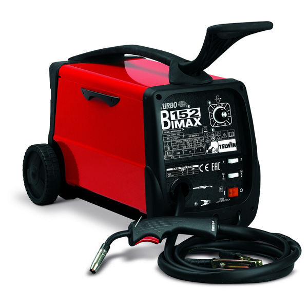 Сварочный полуавтомат BIMAX 152 TURBO 230V/30-145А д/проволоки FLUX(без газа) и MIG-MAG(с газом) (шт.) 821011