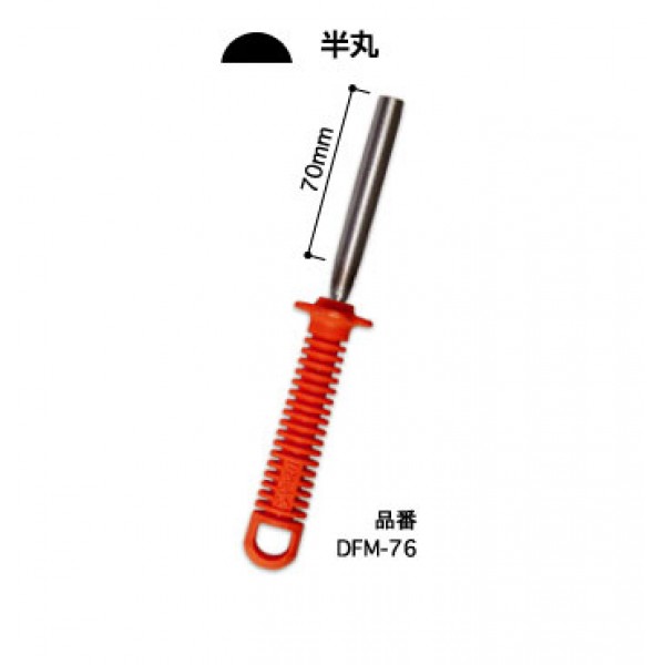 Напильник абразивный, полукруглый для заточки секаторов, ножниц и пр. Жало 76мм DFM-76