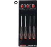 2044 Набор 4 отвертки L=100мм с внешней звездой TORX (T6-T9)