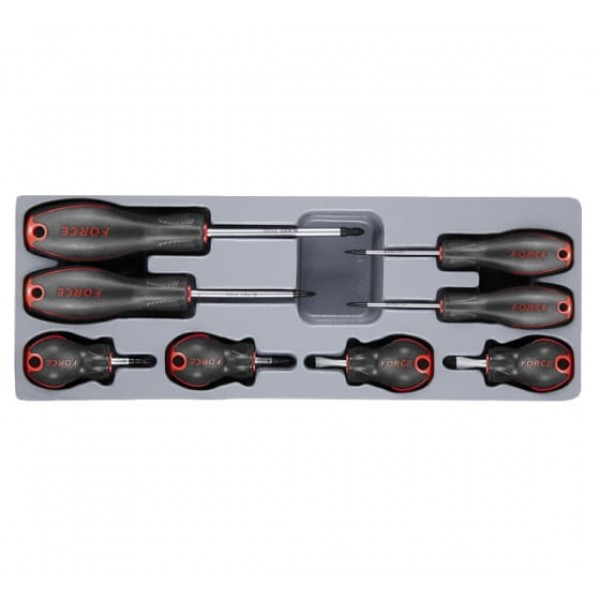 Набор крестовых PH & PZ и плоских SL отвёрток 8пр. 2085B