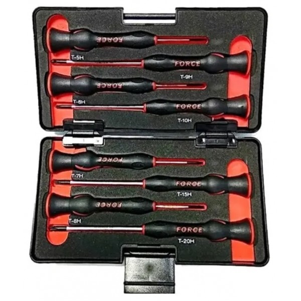 2088A Набор отвёрток для точной механики (ювелирные) с 6-ти лучевыми звёздами Torx (T5-T20) 8пр. 2088A   /  2088AT