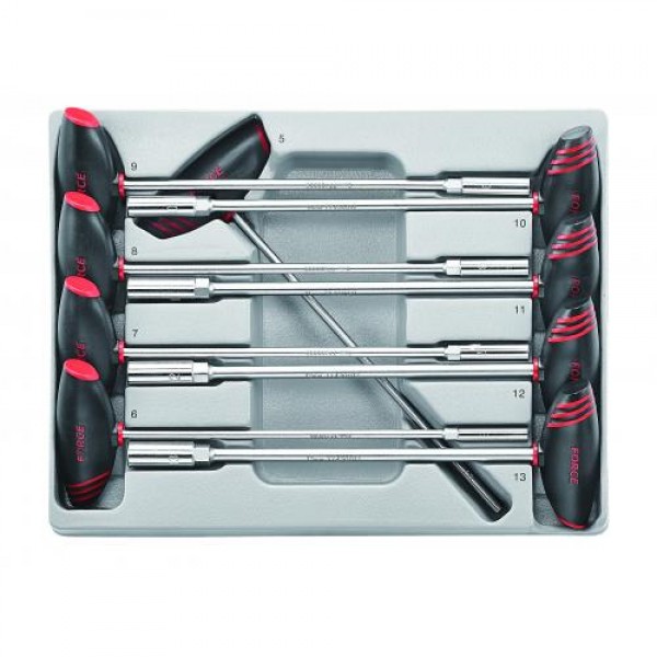 Набор торцевых отверток с 6-ти гранными головками 5-13мм, в ложементе 9пр 2095