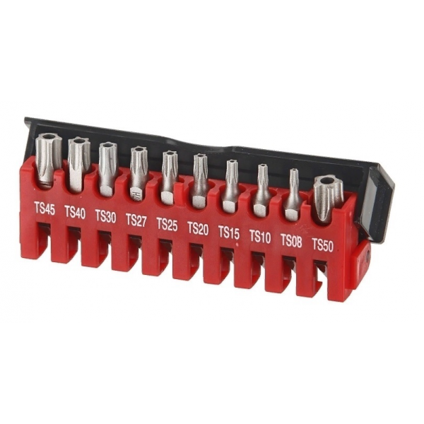 Набор 5-ти лучевых бит Five-sided star 10 предметов в пластиковом пенале-патронтаже с крышкой 21013