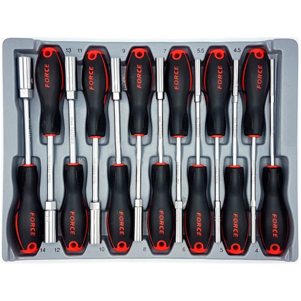 Набор торцевых отверток 6-гранных (4-14мм) 13 пр. 2134