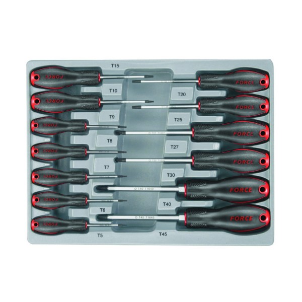 2137 Набор отверток 13 предметов с внешней 6-ти лучевой звездой TORX (T5-T45) 13пр. 2137 / 2137T