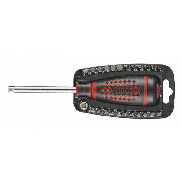 Набор бит с реверсивной трещоточной отвёрткой DR.1/4" 25пр 2255